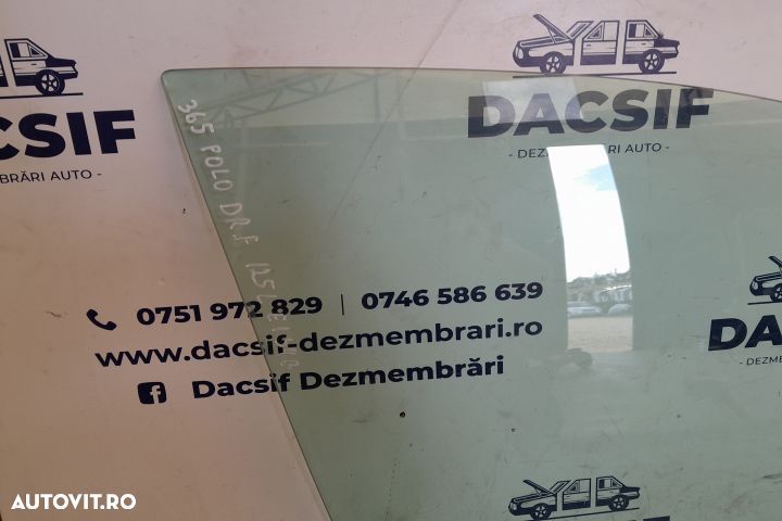 Geam usa fata dreapta 43R-001142 43R-001142 Volkswagen VW Polo 4 9N [ - 2