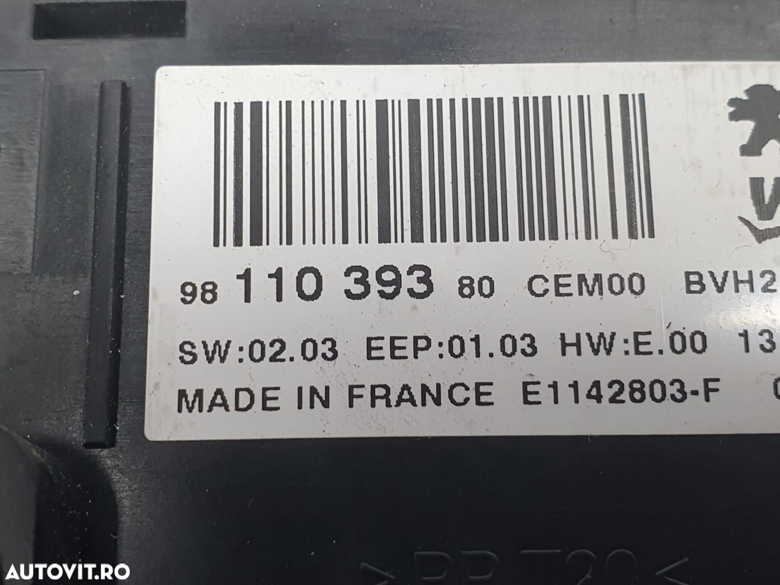 Modul calculator clima 9811039380 Citroen C3 3 [2016 - 2020] - 4