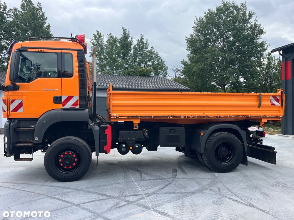 MAN Tgs 18.320 Wywrotka 4x4 Napęd na Mostach Na Wał Reduktor Biegi Terenowe Czolownica Hydraulika Boczna - 35