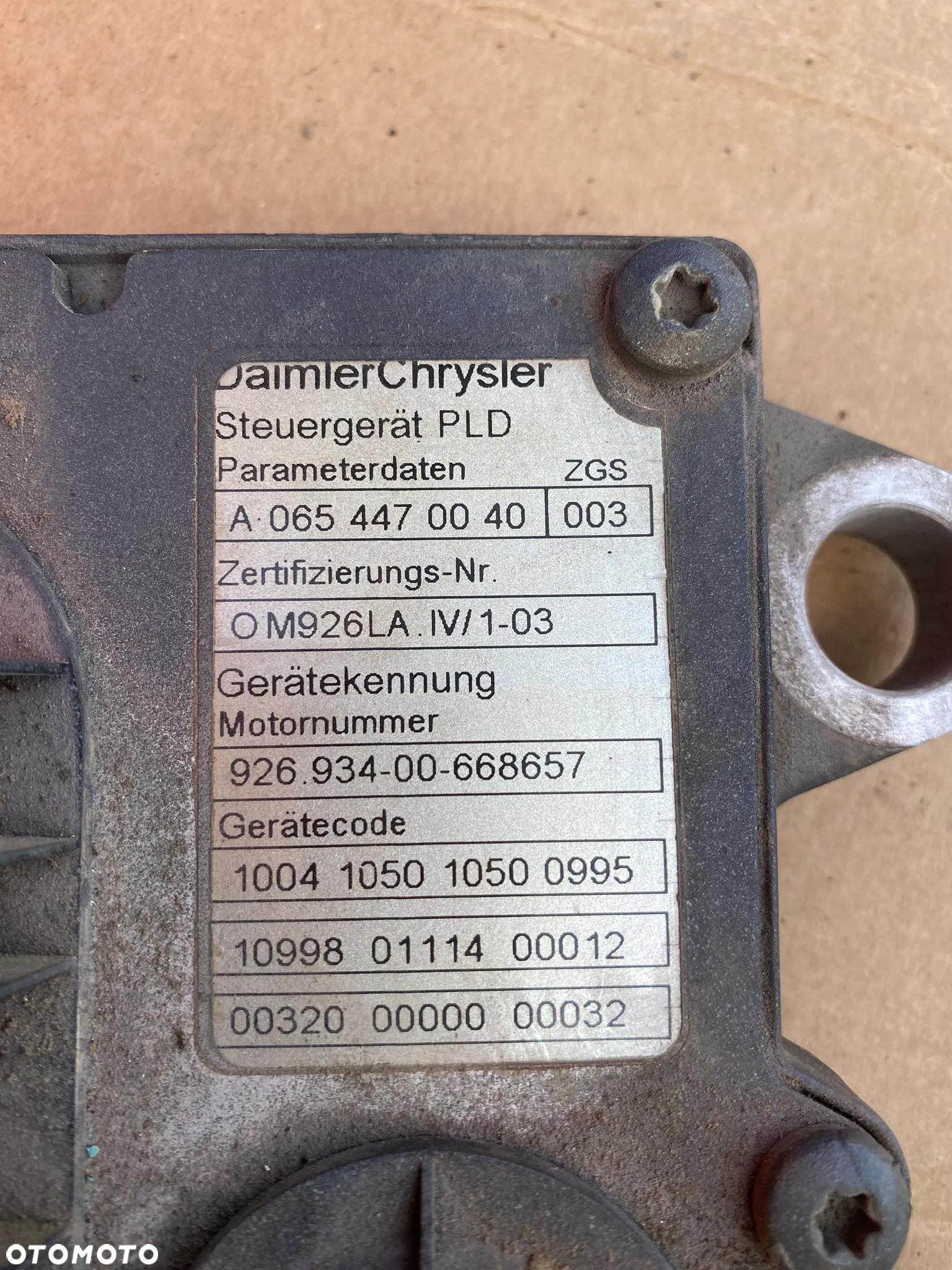MERCEDES AXOR,ATEGO,ECONIC,SETRA -komputer,sterownik silnika- OM906,OM926 - 4