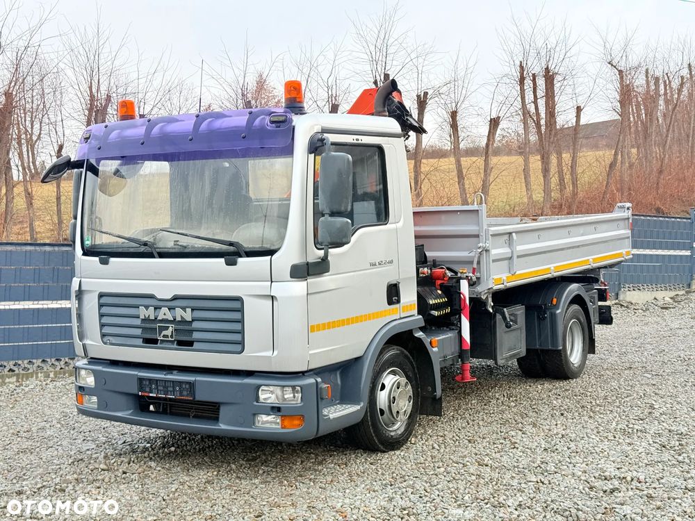 MAN MAN TGL 12-240 Kiper Wywrotka 4x2 Kran PALFINGER PK 12500 BARDZO DOBRY STAN - 2