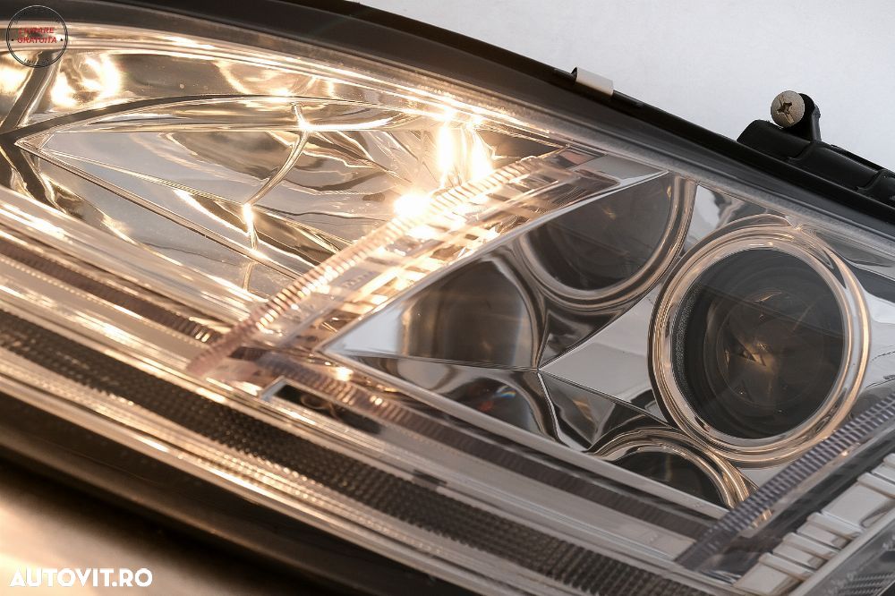 Faruri Xenon LED DRL Audi TT 8J (2006-2010) Crom Semnal Dinamic- livrare gratuita - 9