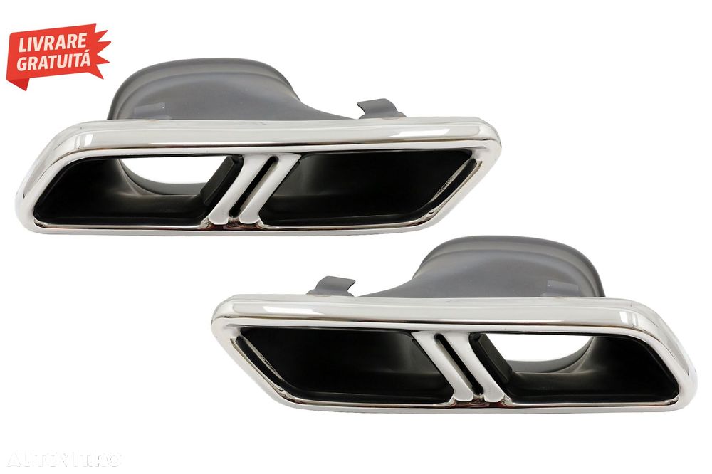 Difuzor Bara Spate cu Ornamente evacuare Mercedes E-Class W213 (2016-2019) E63S De- livrare gratuita - 6