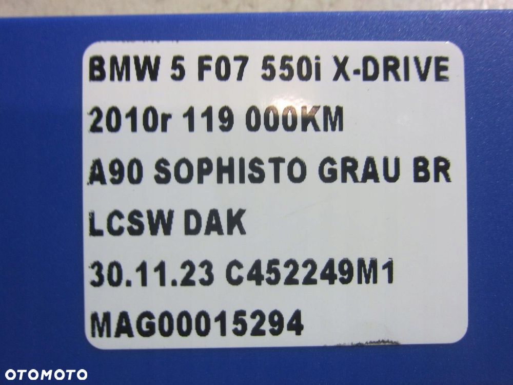 BMW 5 F07 F10 F11 F06 BELKA ZAWIESZENIA TYLNEGO SANKI TYŁ 6799103 6793802 - 12