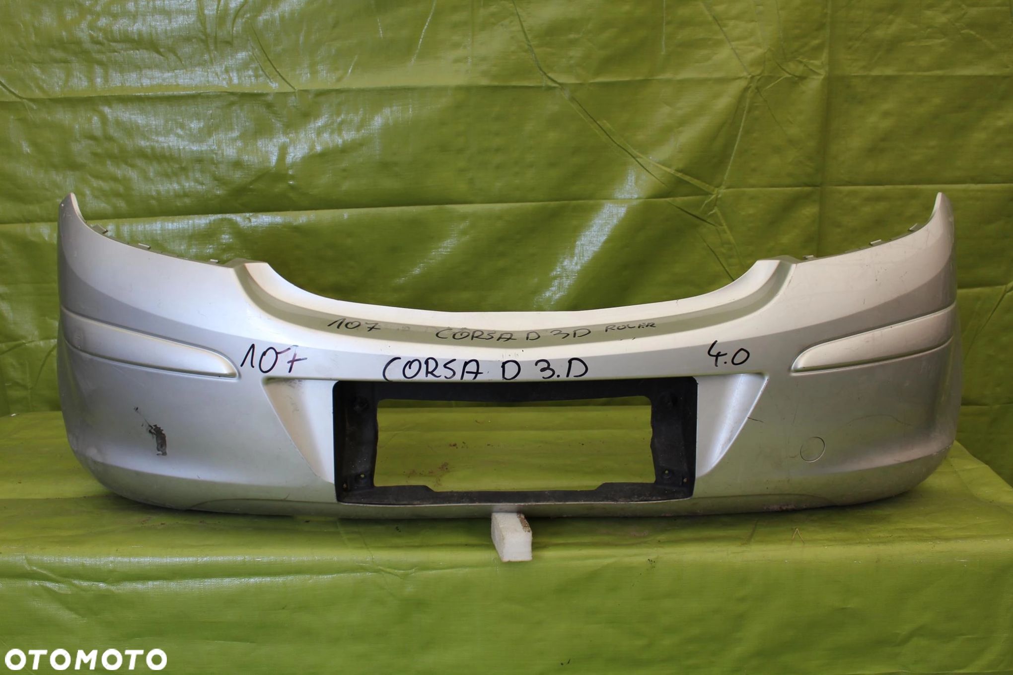 Zderzak tył Opel Corsa D 3 drzwi FlexFix Hak - 1