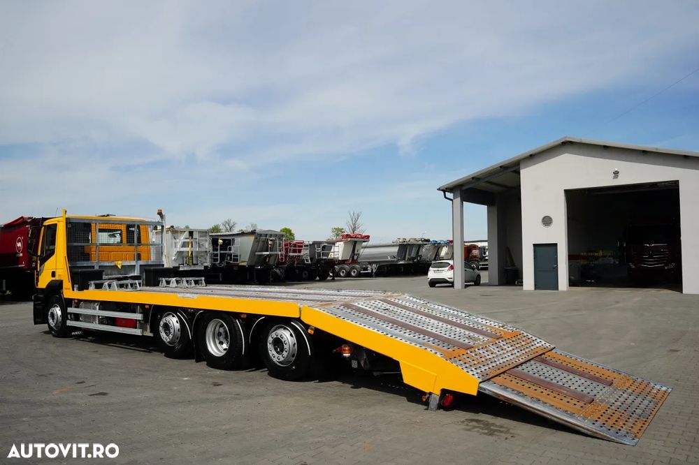 DAF STRALIS 420 / 8X4 / AUTOTURISM CAMION / PLATFORMĂ 10 M / ROTIERE HIDRAULICE / 2 AXE DE RIDICARE ȘI DIRECȚIE / COMPLET AIRMATIC / CAMERĂ / - 6