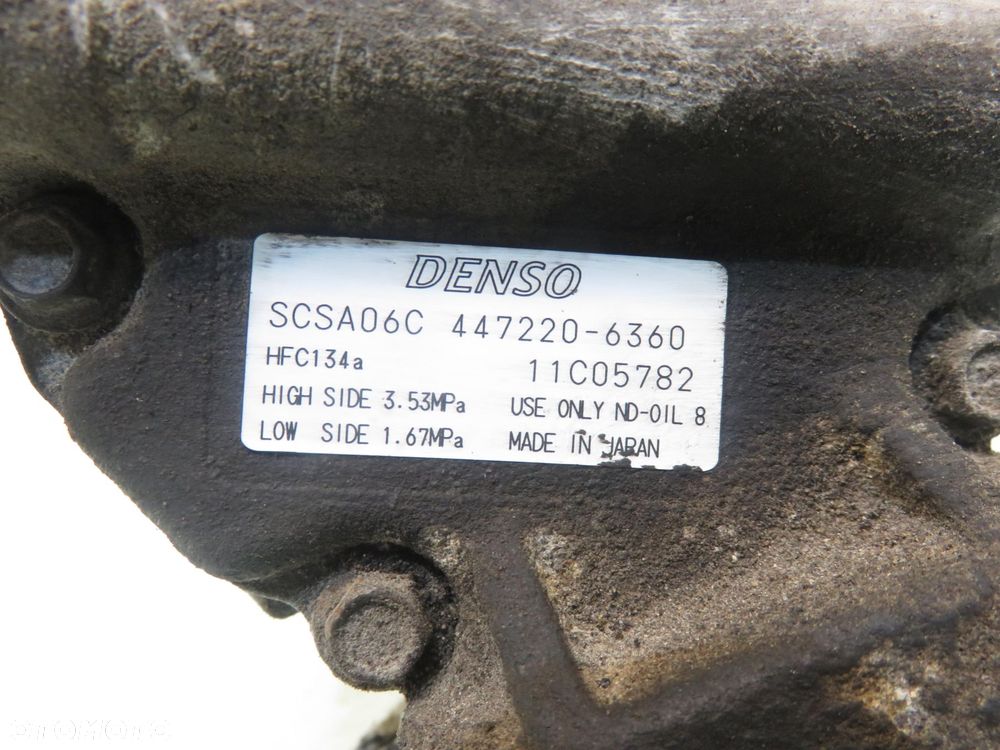 KOMPRESOR KLIMATYZACJI TOYOTA COROLLA E12 2.0 D-4D 4472206360 2473000781 - 5