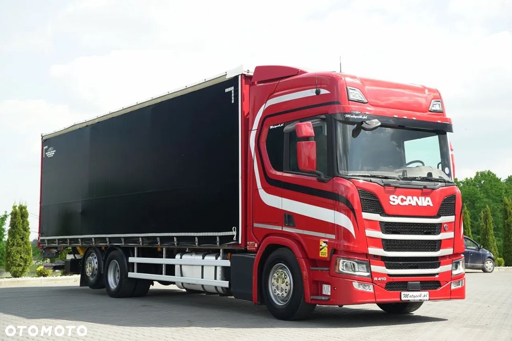Scania R 410 / FIRANKA 9,5 M  / 6x2 / OŚ PODNOSZONA / WINDA DHOLLANDIA  / EURO 6 - 6