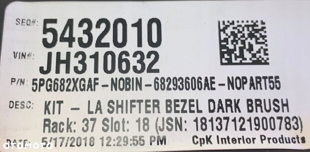 U2 DODGE CHALLENGER 15- PANEL KLIMATYZACJI NAWIEWU RADIA 68293606AE - 12