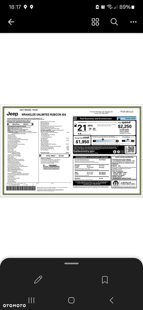 Jeep Wrangler Unlimited 3.6 Automatik Rubicon - 11