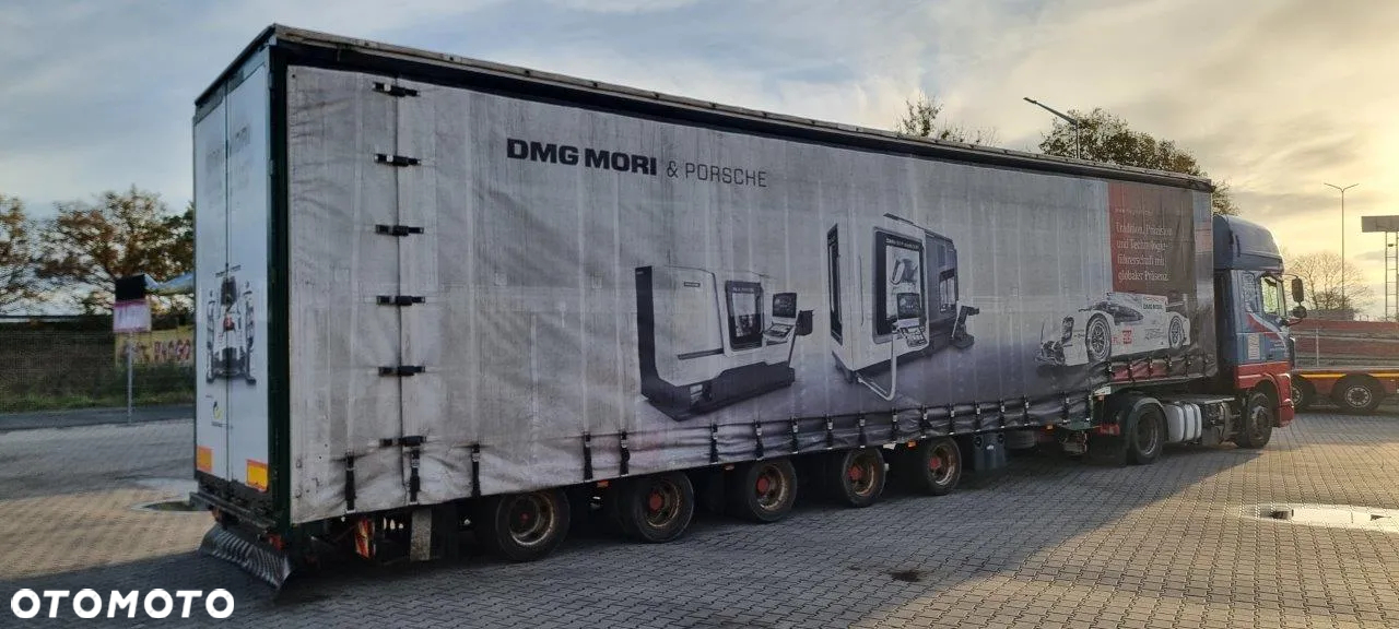 Dinkel Dinkel naczepa niskopodwoziowa 5 osiowa z rozsuwaną plandeką i dachem - 3