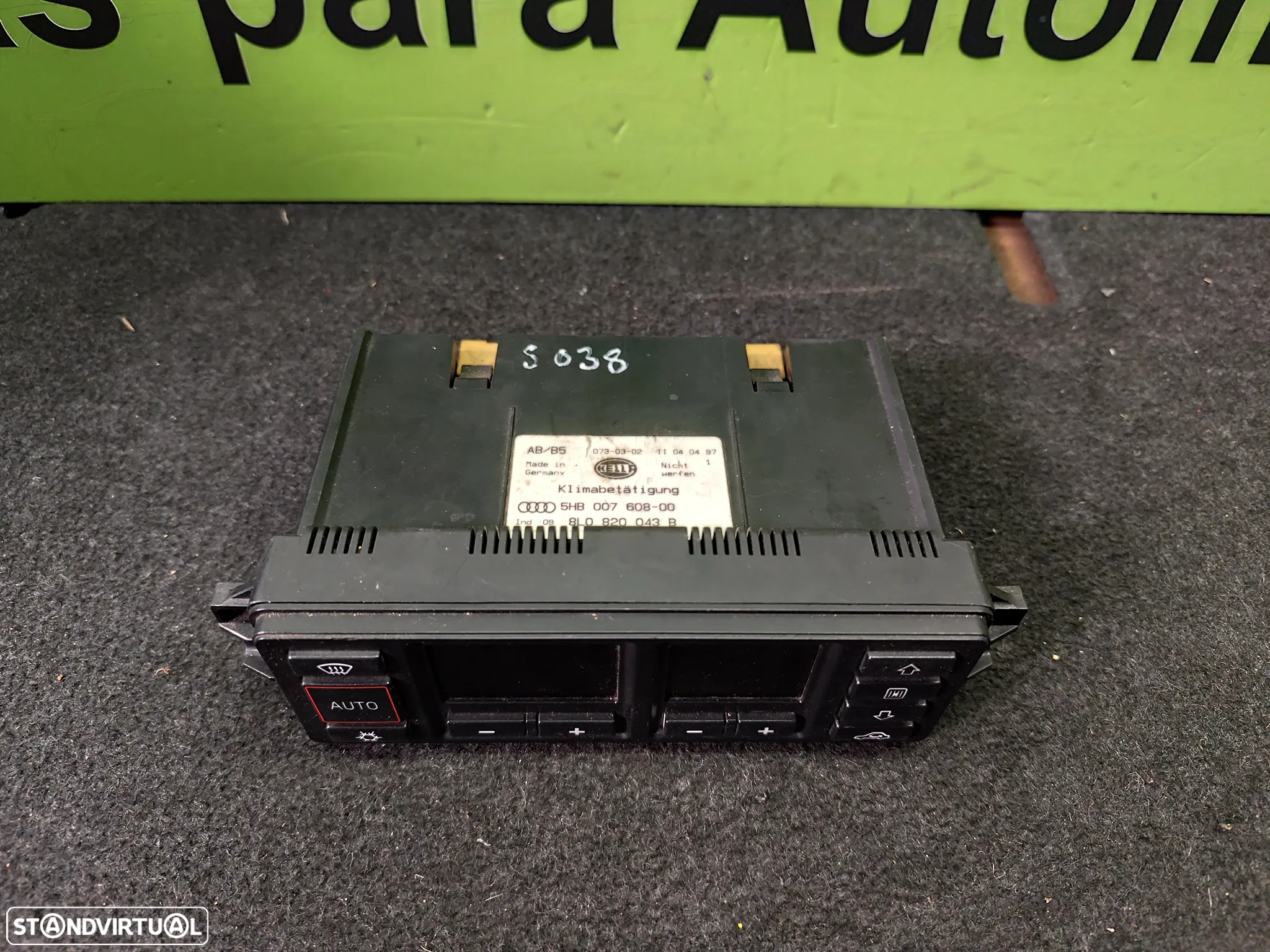 AUDI A3 8L / A4 B5 COMANDO CHAUFAGEM CLIMATRONIC - S038 - 2