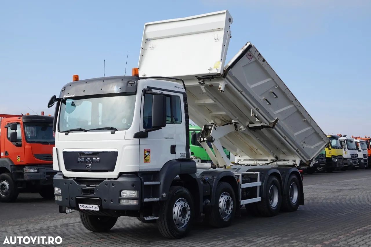 MAN TGS 35.400 / 8x4 / BASCULANTE / BORDMATIC / HYDROBOARD / ANVELOPE 100% - 1