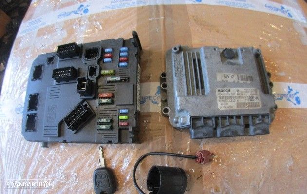 Centralina 9661728580 0281012525 9653667680 9641551180 PEUGEOT 206 VAN 2006 1.4HDI 70CV 3P BRANCO ORIGINAL - 1