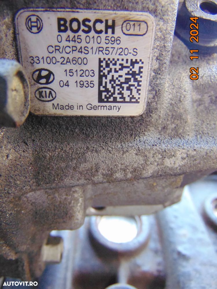 Pompa inalte hyundai Tucson 1,7 1.6 crdi kia Sporage sorento soul optima i30 i40 ix35 cod a600 - 2