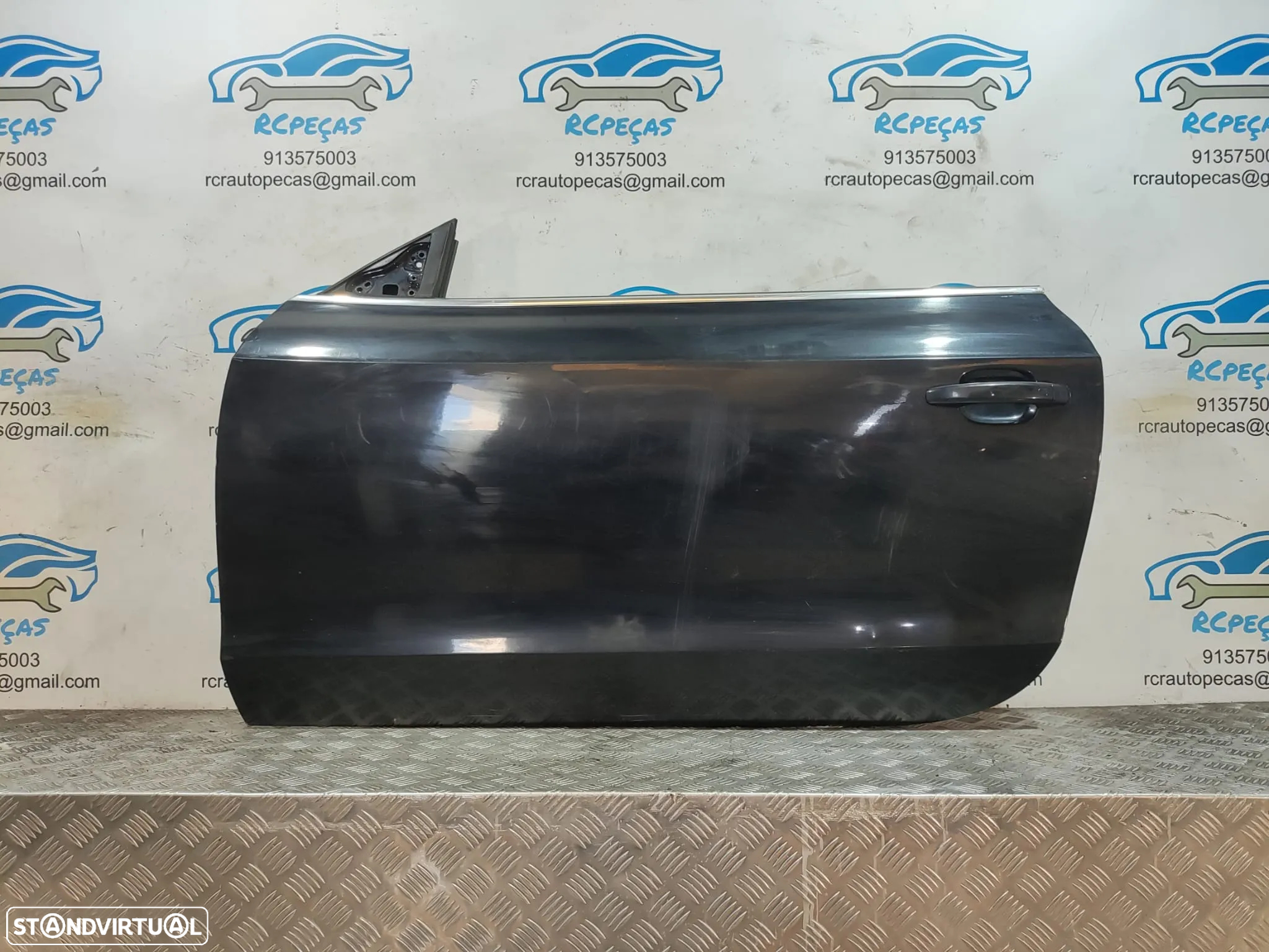 Porta Frente Esquerda AUDI A5 8T 8T3 COUPE 3 Portas Fecho Elevador Motor Puxador Vidro - 2