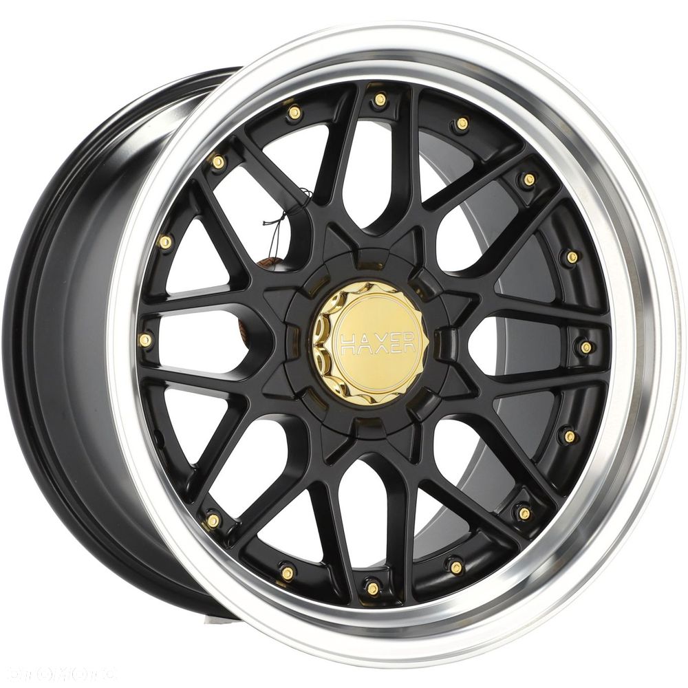 4x Felgi 18 HAXER m.in. do BMW Seria 5 E39 E60 E61 6 E63 E64 7 E32 E38 E65 Czarne - HX025 - 2