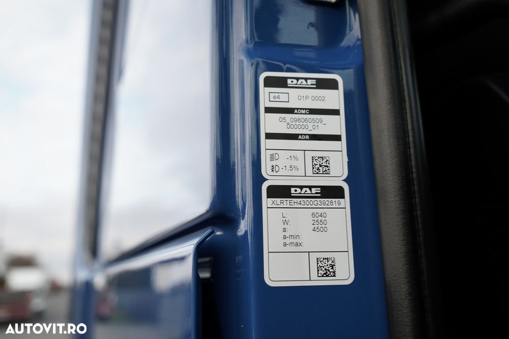 DAF XF 480 / PLATĂ JOSĂ / MEGA / 2022 / SSC - 38