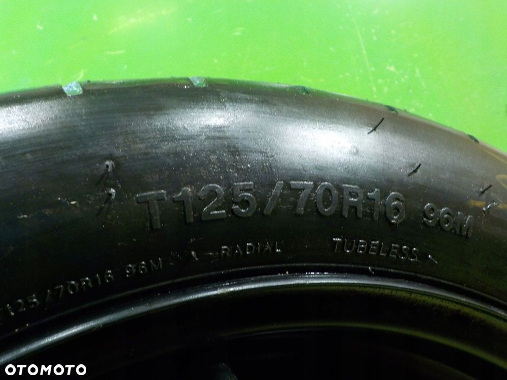 AUDI A3 8P GOLF V GOLF VI kolo dojazdowe 125/70/16 5X112 - 4