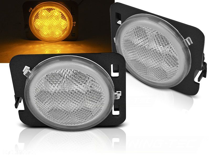 Kierunkowskazy Migacze bok Tuning Led White Jeep Wrangler JK 2006-2018 - 2