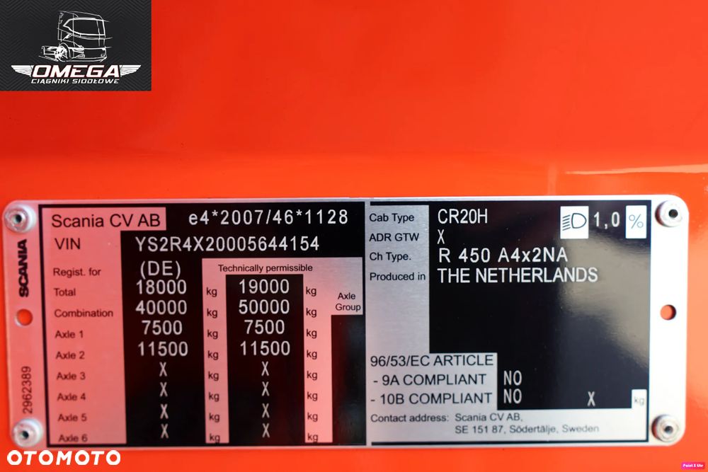 Scania R 450 Full LED / KLIMA POSTOJOWA // Spr Z Niemiec - 5