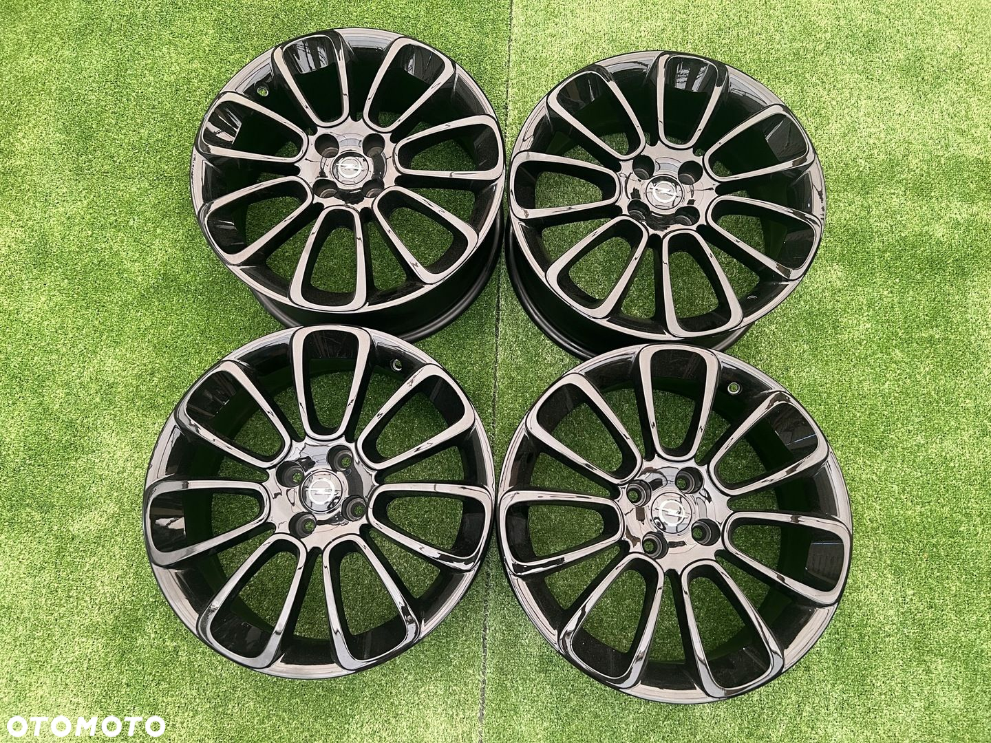 KOMPLET FELG FELGI ALU OPEL CORSA ADAM 17 4X100 ET44 ORYGINALNE IDEALNE - 2