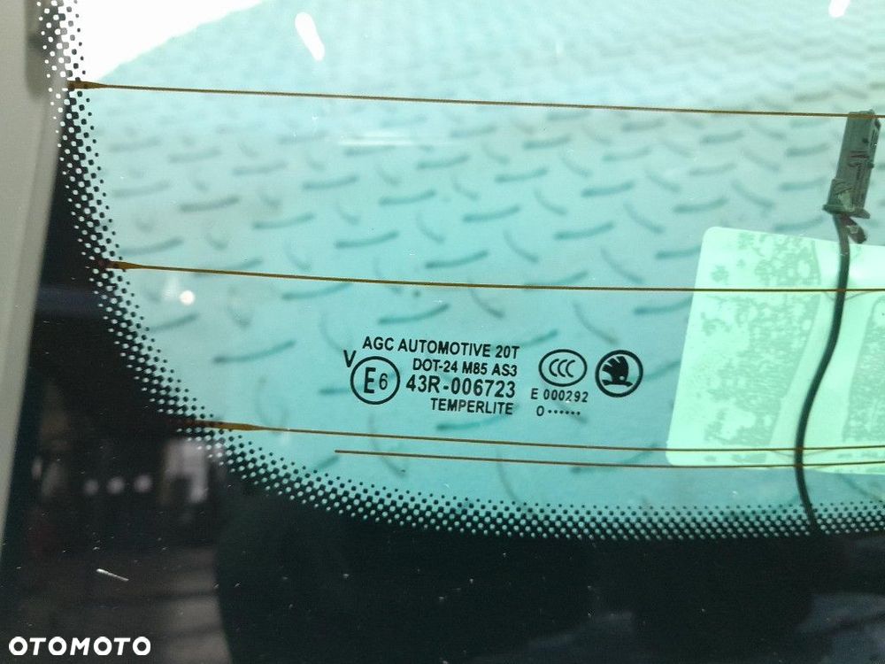 SKODA KODIAQ I LIFT 19- SZYBA TYLNA KLAPY TYLNEJ - 2