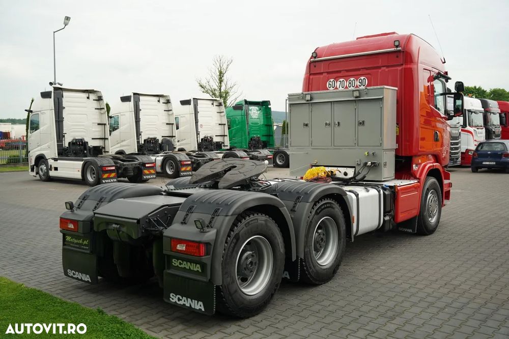 Scania R 580 / V8 / 6x4 / GVM: 95.000 KG / I-PARK COOL/ OPTICRUISE / REMORCĂ TRACTOR 3 AXIE - 6