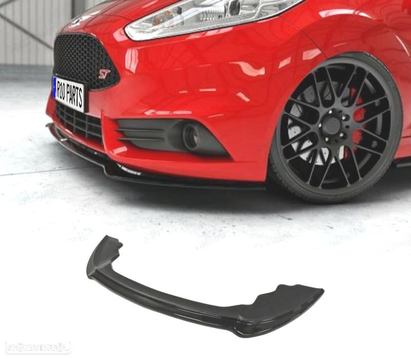 SPOILER LIP FORD FIESTA MK6 12-17 PRETO BRILHANTE - 1