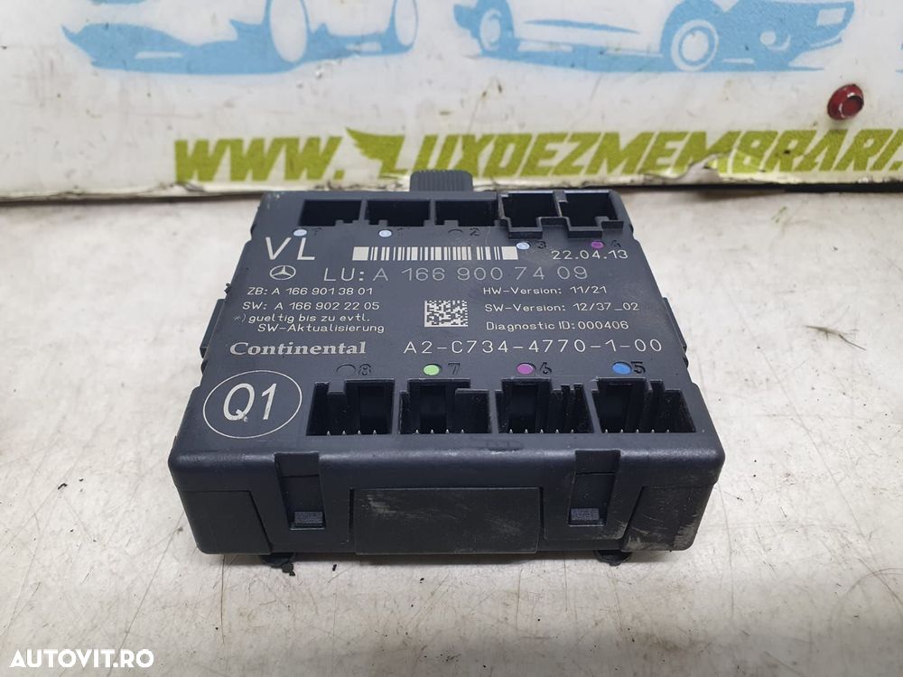 Calculator modul dreapta fata A1669007409 Mercedes-Benz ML W166 [2011 - 1