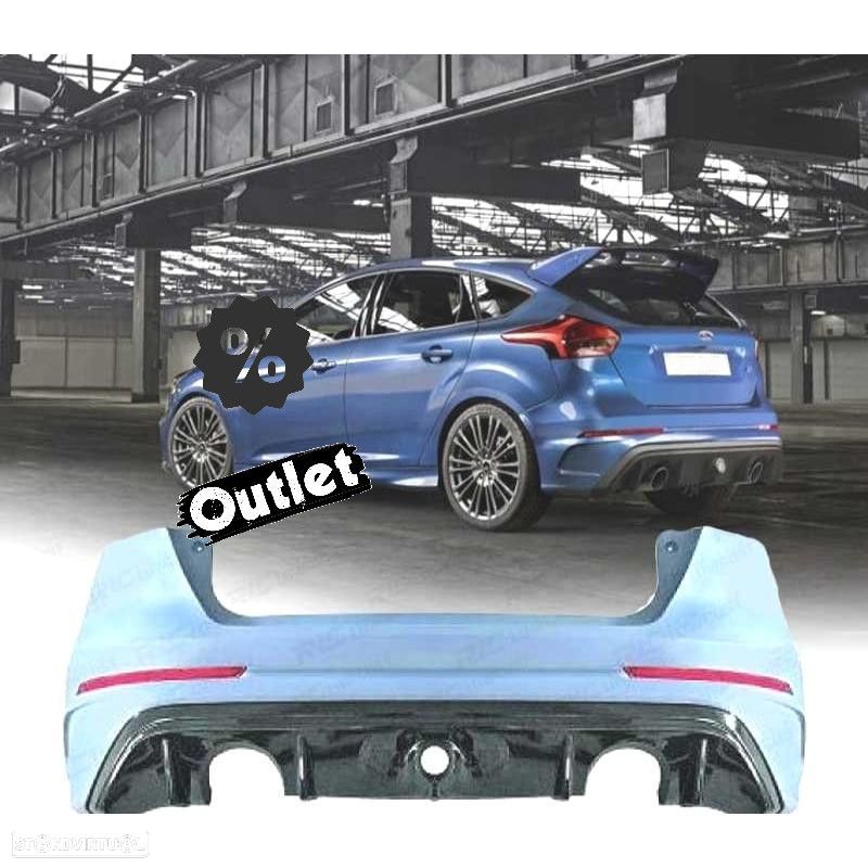 R010254C1 PARA-CHOQUES TRASEIRO FORD FOCUS MK3 14-17 LOOK RS - 1