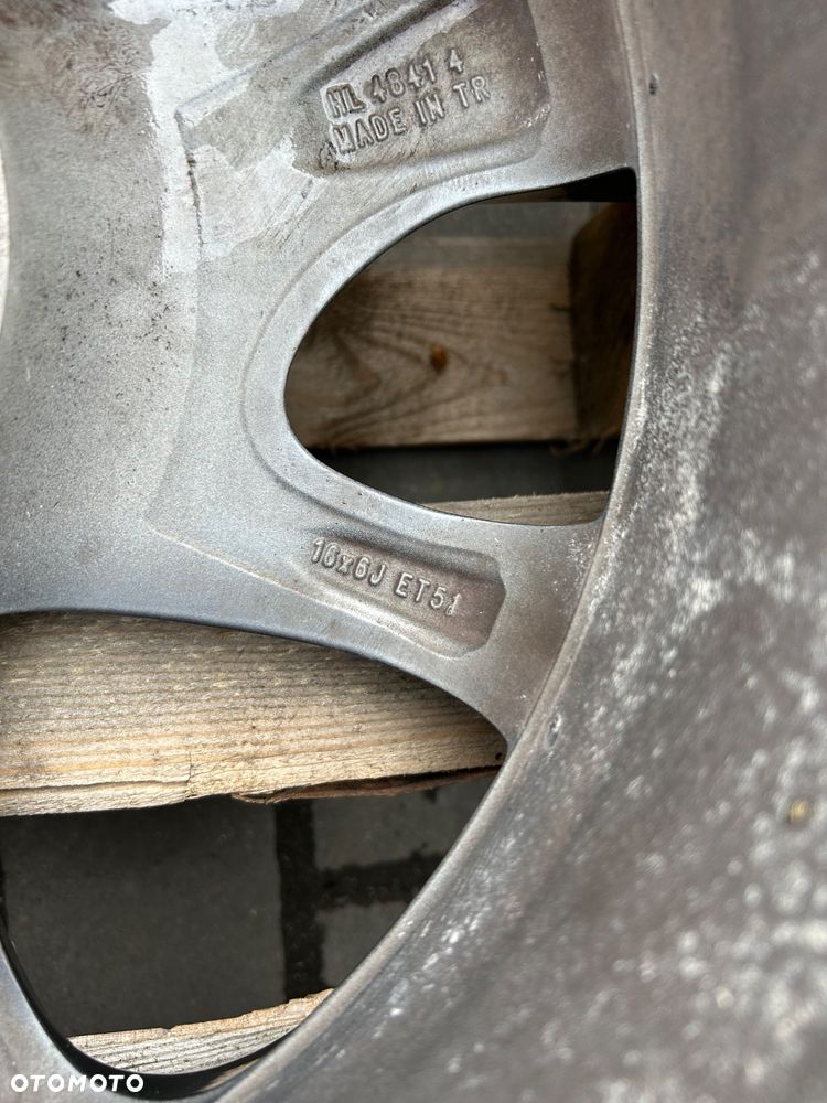 Toyota Yaris III Alufelga Felga aluminiowa 16 cali 6jx et51 - 6