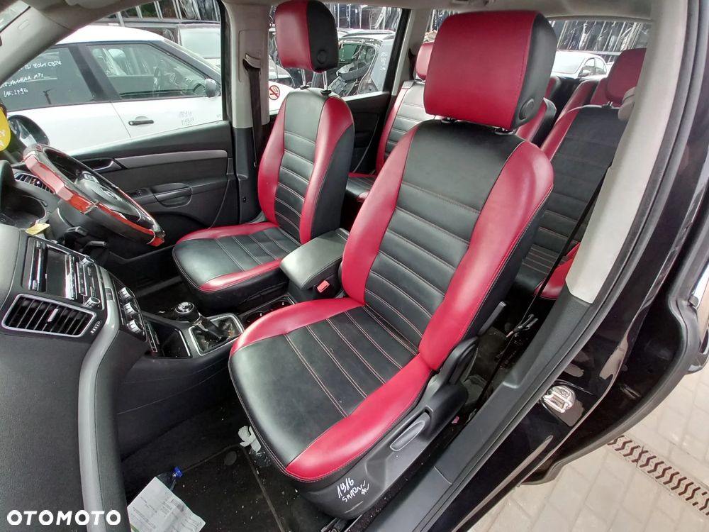 VW SHARAN II 7N FOTELE KANAPA KOMPLET 3 RZĄD 7 OSOBOWE PRZEKŁADKA - 1