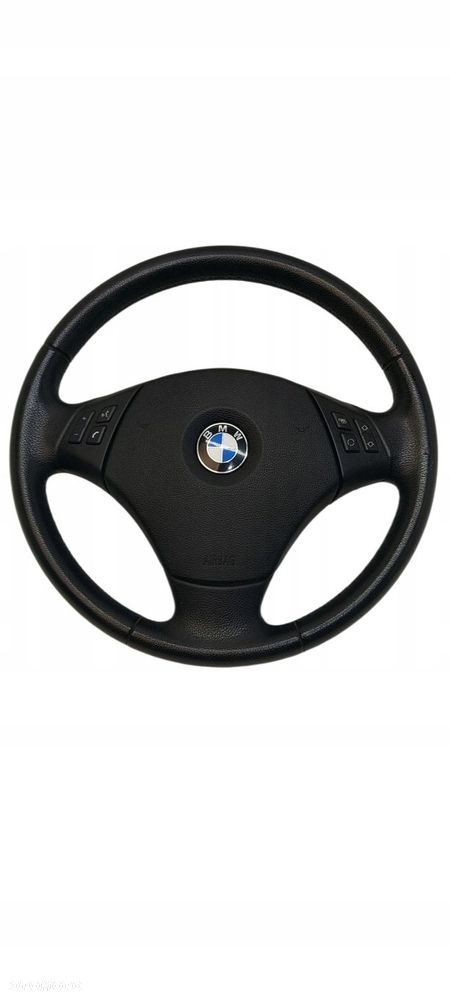 Bmw E90 E91 E87 Kierownica Skórzana Poduszka Airbag Multifunkcja Nr 52 - 1