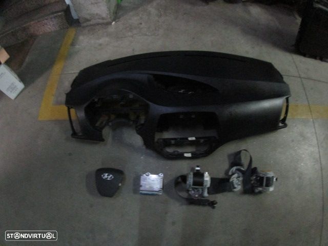 Kit Airbags 845301J000 569001J5009P 888801J200OMI 888701J200OMI HYUNDAI  I20 1 FASE 1 2009 1.4CRDI 90CV 5P BRANCO PRETO - 1