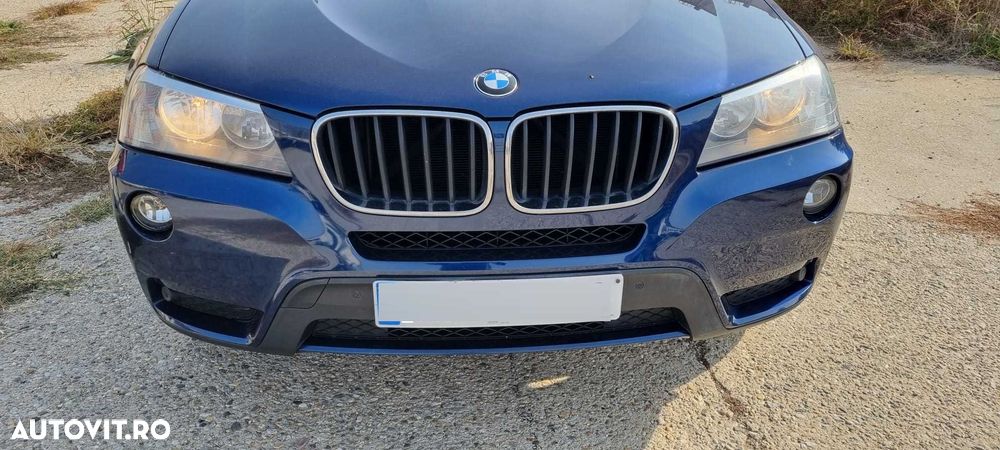 Bara fata completa BMW X3 F25 culoare Tiefseeblau Metallic A76 - 1
