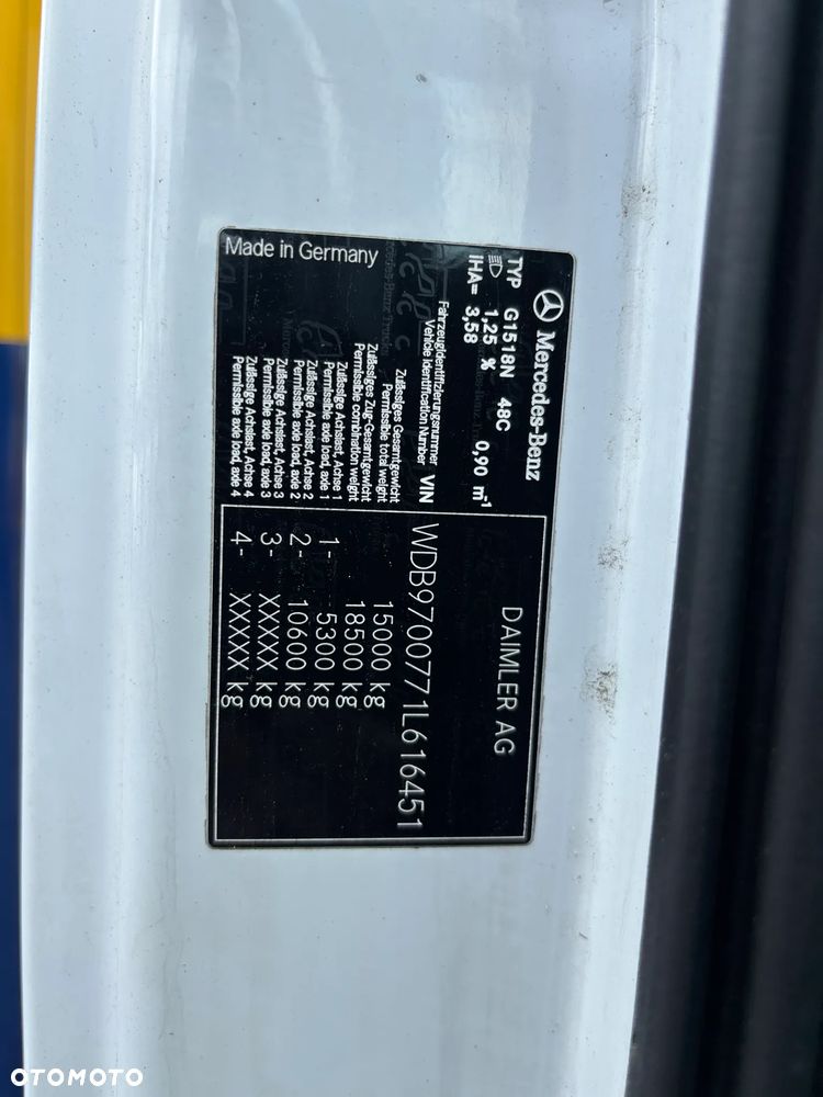 Mercedes-Benz ATEGO 1518,,1523,,1524,,1218,,1221,,1223,,1224,,1018,,818 KONTENER IZOTERMA PODWOZIE DO ZABUDOWY KILKA SZTUK - 6