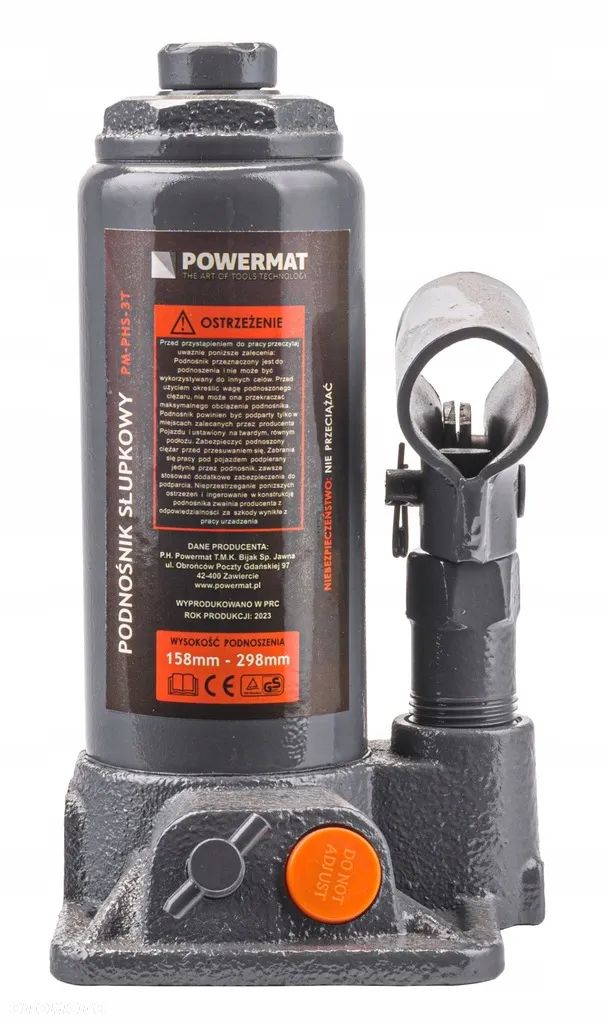Podnośnik HYDRAULICZNY Słupkowy Lewarek 3T - 1