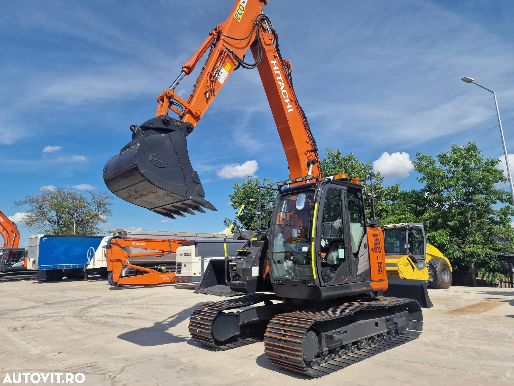 Hitachi ZX135-3.552h, 2020, LAMA NIVELARE, COMPACT in gabarit, CUPLA RAPIDA hidraulica, Int picon, Inst hidr rotire atasamente, Masa operationala 15,7t, ad sapare 6m, Ridica tevi 8,5t, camera spate si 2 laterale, consum 9l/h, sist antifurt, PROMOTIE 86900eur - 20