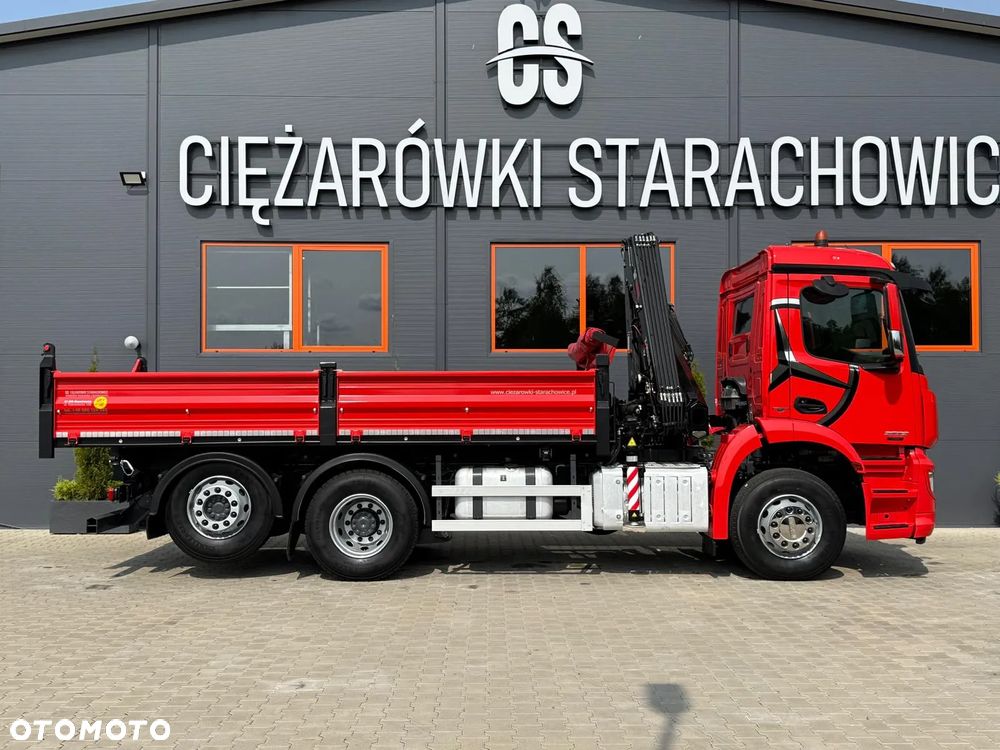 Mercedes-Benz AROCS 2532 // E6 // wywrotka 3-Stronna + HIAB HIDUO 158 B-2 // 6x2 6x4 HDS żuraw kran crane kiper kipper // Actros Antos - 7
