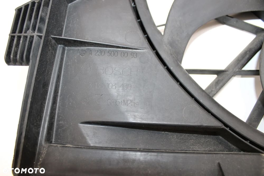 Wentylator chłodnicy OE Mercedes SL R230 SL350 SL500 3137229007 A2305000093 - 5