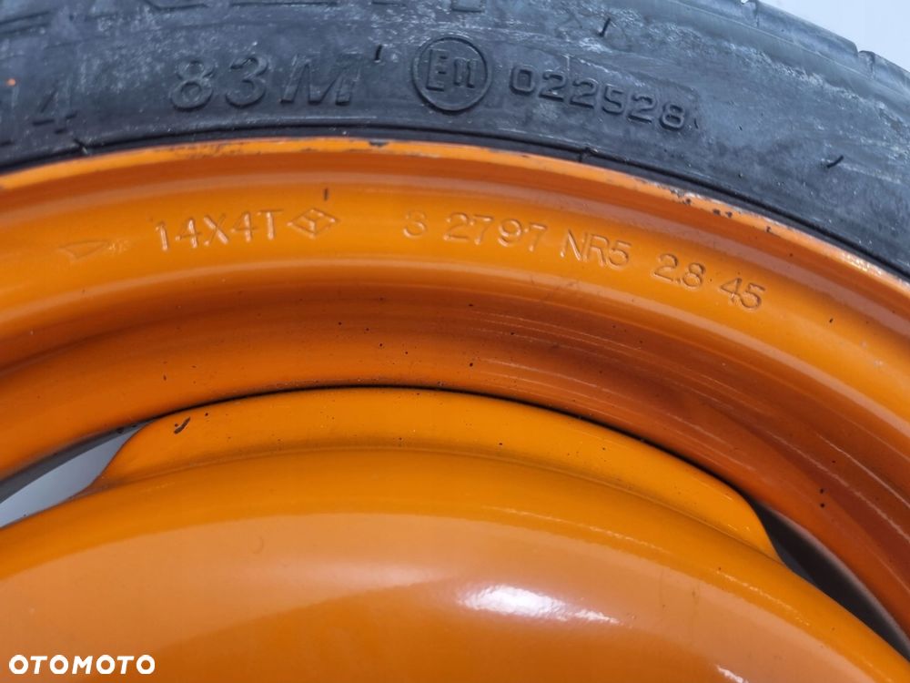 KOŁO DOJAZDOWE 105/70 D14 R14 14X4T 4x100 Daihatsu Move YRV Tanto zapasowe - 12
