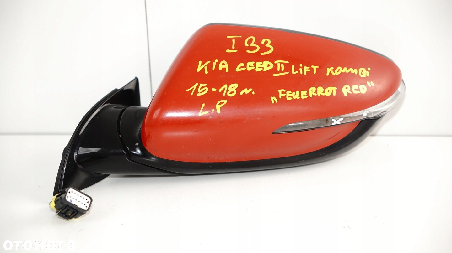 LUSTERKO LEWE KIA CEED II 2 FL 15-18R FEUERROT RED - 6