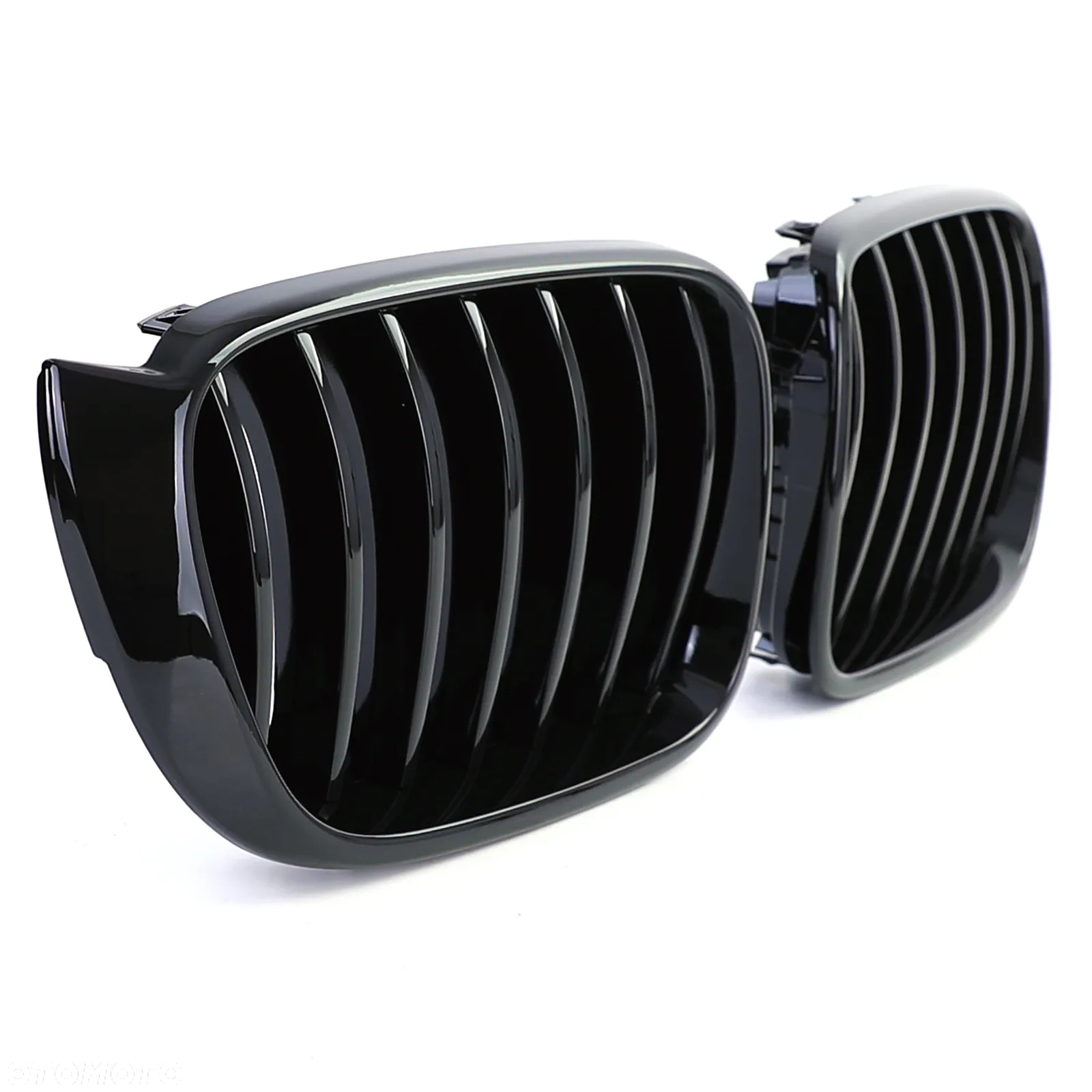 GRILL NERKI ATRAPA BMW F25 X3 X4 F26 CZARNY POŁYSK - 3