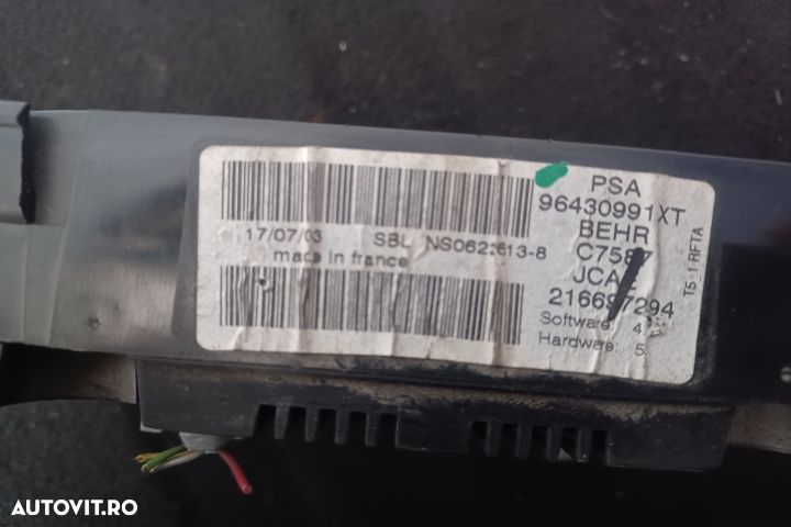 Comanda clima 96430991XT 96430991XT Peugeot 307 1 [2001 - 2005] Hatch - 3