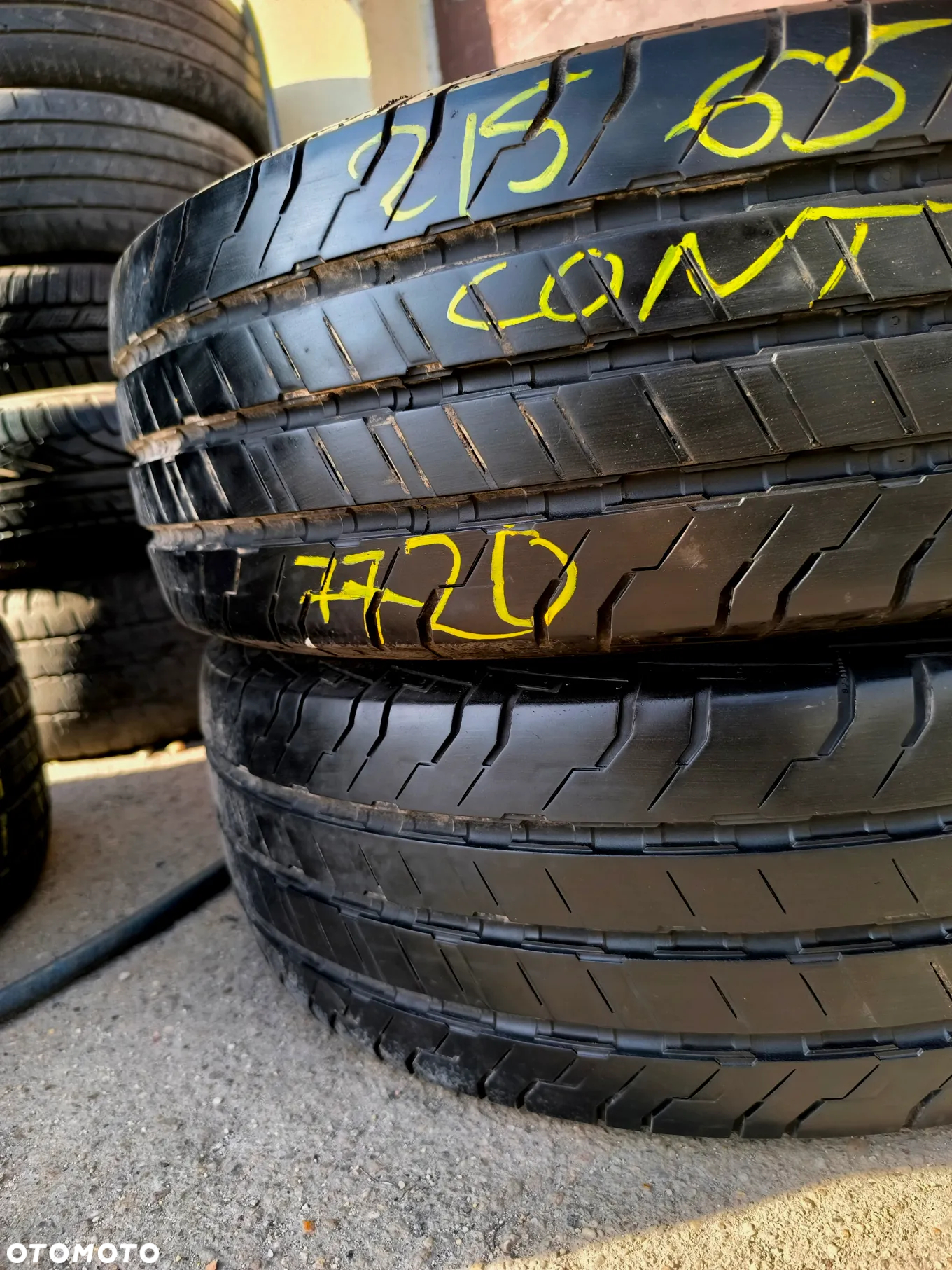 215/65R16C 109/107T 16 C Opony Letnie Lato CONTINENTAL ContiVanContact 100 7,5mm Legnica ALU-RAD 20r. 215/65 - 3