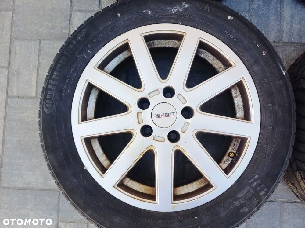 FELGI Z OPONAMI KOŁA ALUMINIOWE DEZENT VW PASSAT B5 R16 5X112 ET40 57,1 mm OPONY CONTINENTAL R16 205/55 ZIMA NR16 - 3
