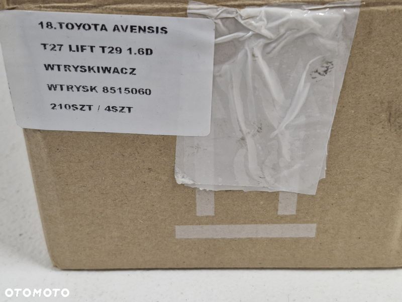 TOYOTA AVENSIS T27 LIFT T29 1.6 D WTRYSKIWACZ WTRYSK PALIWA 8515060 0445110599 - 8