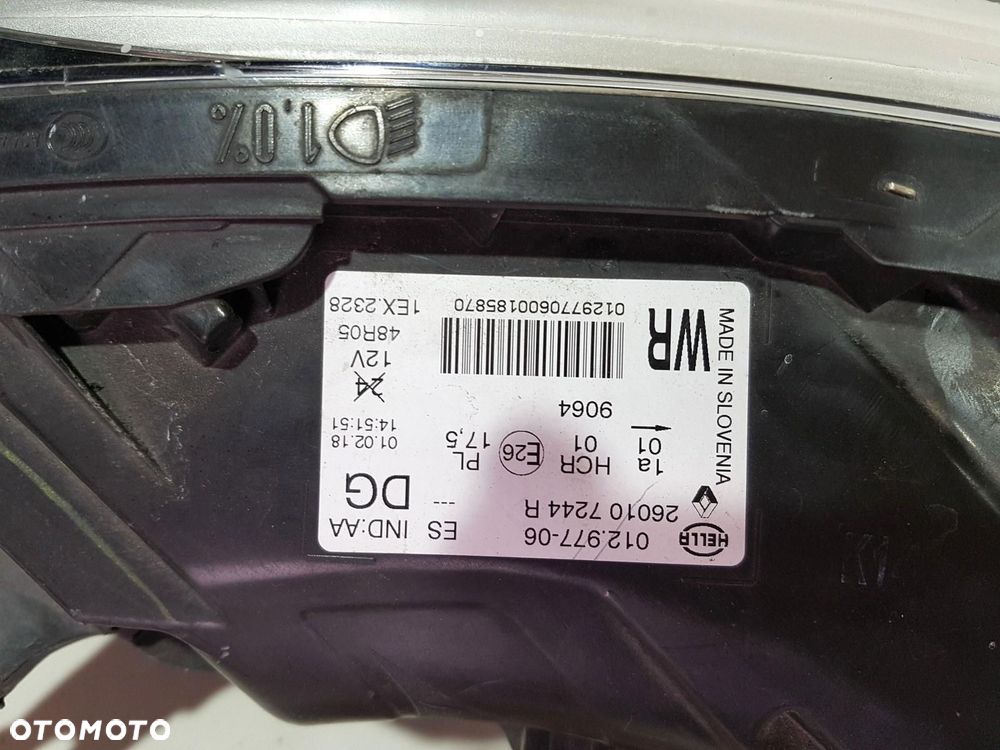 RENAULT CAPTUR I 1 LIFT LAMPA PRZÓD PRZEDNIA FULL LED PURE VISION PRAWA EU - 7