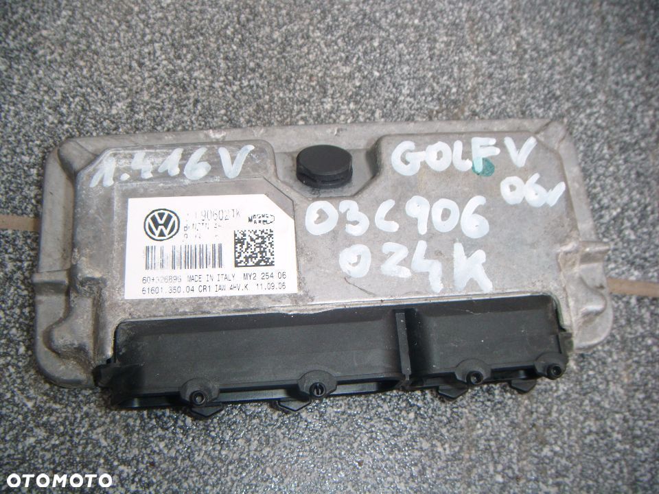 vw golf V 1.4 16v 06r  komputer- sterownik silnika 03c906024k - 1